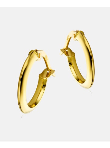 Diamant L'éternel Creolen aus 750 Gelbgold