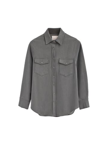 Polo Club Langarmshirt in Grau Denim