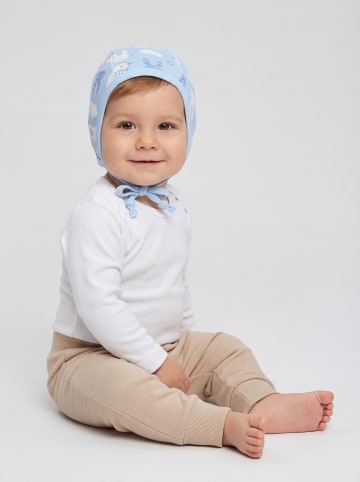 TupTam Unisex Baby Erstlingsmütze zum Binden 2er Pack in hellblau