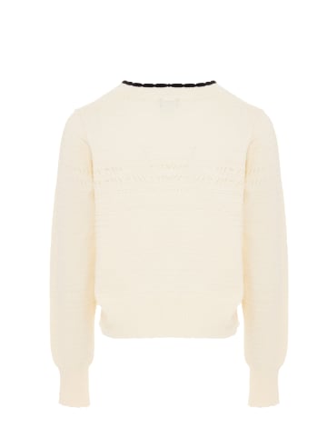 NAEMI Damen Cardigan in Wollweiss