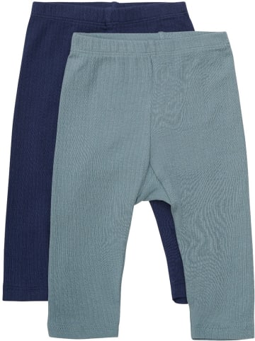 Minymo Kinder Leggings "Leggings (2-Pack)" in Blau