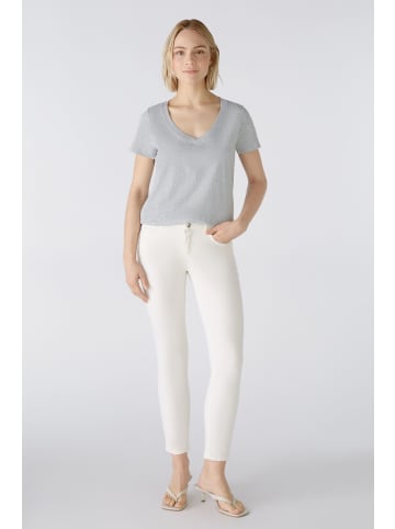 Oui T-Shirt CARLI 100% Bio-Baumwolle in light grey