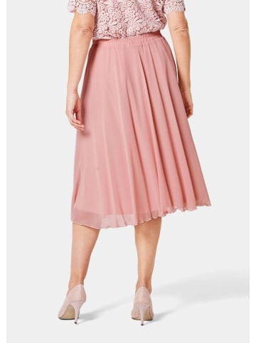 GOLDNER Kurzgröße:  Luftig schwingender Chiffonrock in melba