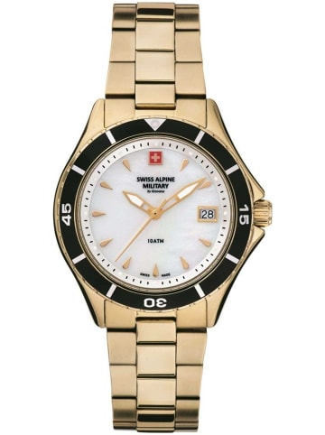 Swiss Alpine Military by Grovana Analoguhr für Damen in gold