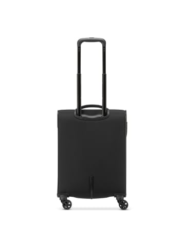 Roncato Metropolitan 4 Rollen Kabinentrolley 55 cm mit Dehnfalte in black