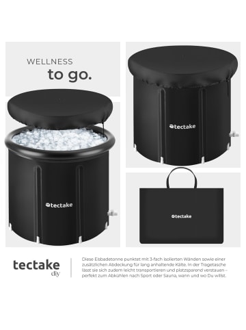 tectake Eisbadetonne Helsinki, faltbar, 3-fach isoliert, inkl. Pumpe