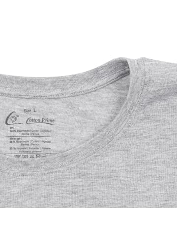 Cotton Prime® T-Shirt Black & White Zebra Eye in grau
