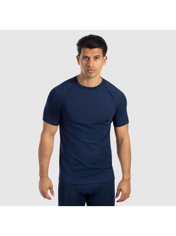 SMILODOX T-Shirt Zeyn in Marineblau
