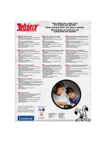 Lexibook Idefix 3D-Nachtlicht-Wecker mit Soundeffekten
