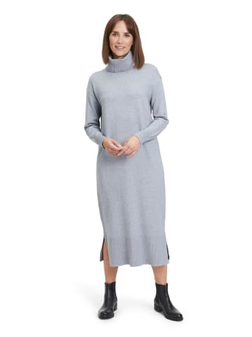 Betty Barclay Strickkleid mit hohem Kragen in Grey Melange