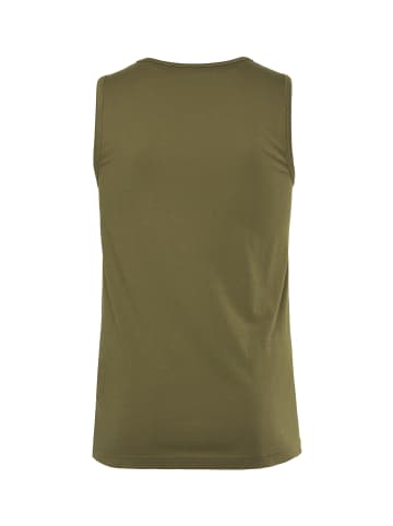 Men Plus Tank Top in dunkles olive