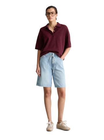Marc O'Polo DENIM Strick-Poloshirt regular in Merlot Red