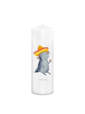 Mr. & Mrs. Panda Kerze Mit Spruch Axolotl Tequila ohne Spruch in Weiß