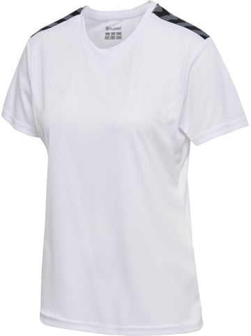 Hummel T-Shirt "Hmlauthentic Pl Jersey S/S Woman" in Weiß