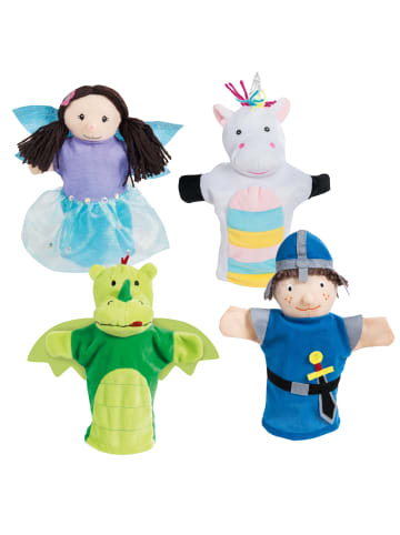 roba Handpuppenset aus Plüsch & Filz – 4-tlg. Kasperlefiguren für Kasperletheater