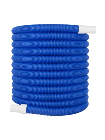 relaxdays Poolschlauch in Blau/ Weiß - (L)25 m x Ø 32 mm