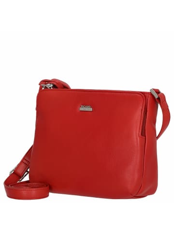 PICARD Really - Schultertasche 22 cm Rindsleder in lipstick