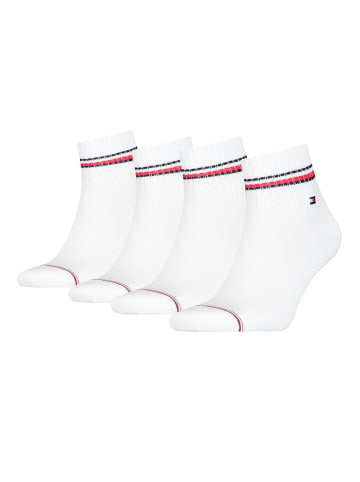 Tommy Hilfiger Socken TH MEN ICONIC QUARTER 4P in 300 - white