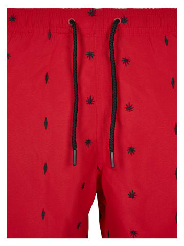 Urban Classics Beachwear - Bottom in leaf/firered/navy