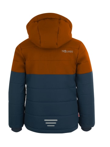 Trollkids Skijacke / Winterjacke "Hemsedal" in Nachtblau/Zimt