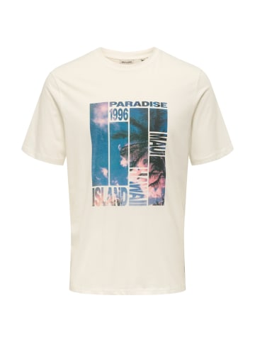 Only&Sons T-Shirt 'Magdy Life' in beige