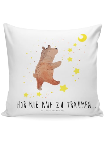 Mr. & Mrs. Panda kuschelkissen 40x40 Bär Träume mit Spruch in Weiß