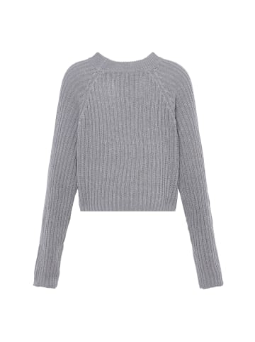 myMo Damen Pullover in HELLGRAU MELANGE