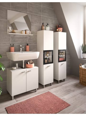 Inn.Furn Badmöbel-Set weiß 4-teilig 140 cm, Kombination hängend oder stehend