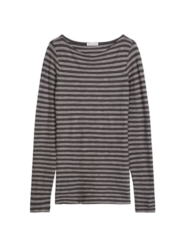 Marc O'Polo Gestreiftes Longsleeve regular in Medium Brown