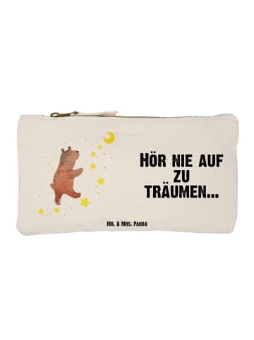 Mr. & Mrs. Panda Kulturtasche Bär Träume mit Spruch in Weiß