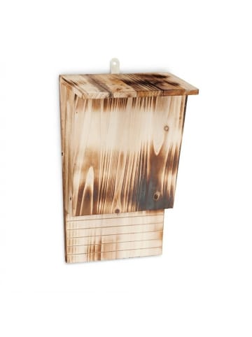 relaxdays Fledermauskasten in Natur - (B)22 x (H)37 x (T)12,5 cm