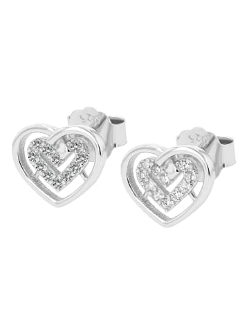 Adeliás Damen Ohrringe – Ohrstecker aus 925 Silber in silber