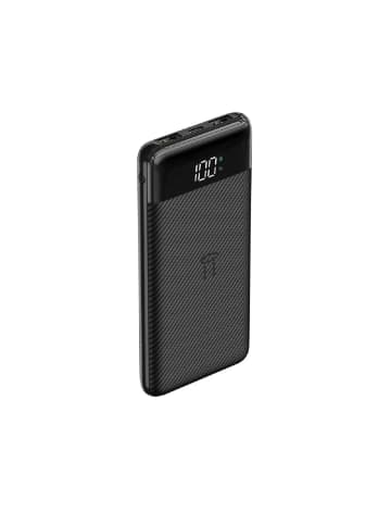 Veger Powerbank L11 - 10 000mAh LCD Micro-USB, USB-C und 2x USB in Schwarz
