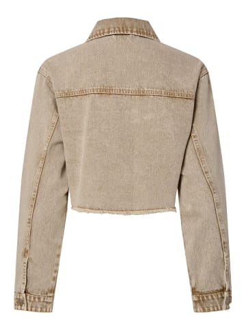 Pieces Jeansjacke in Sandshell