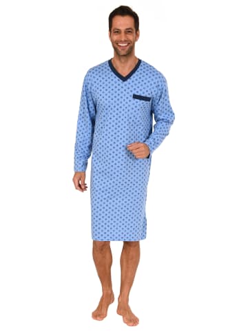NORMANN Nachthemd langarm - 47106 in hellblau