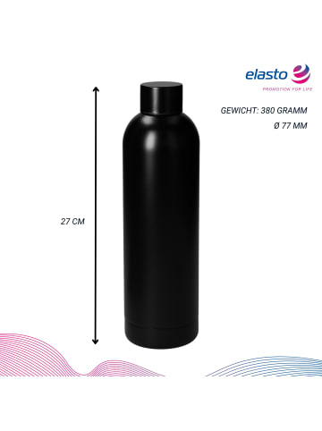 elasto Vakuumflasche "Ibiza" in schwarz - 750 ml
