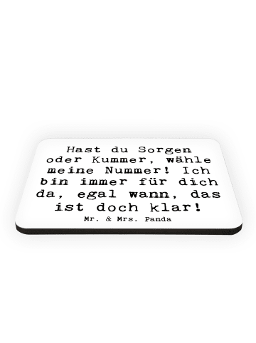 Mr. & Mrs. Panda magnet Spruch Trost Nummer mit Spruch in Weiß
