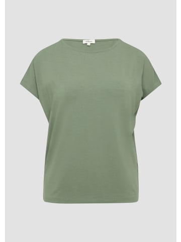 s.Oliver T-Shirt in 7369_dunkles salbeigrün