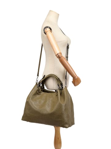 collezione alessandro Shopper " Flecht " in khaki