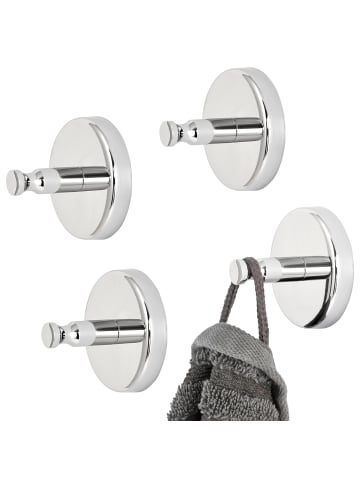 bremermann 4er-Set Handtuchhaken LUCENTE ca. Ø 6 x 4,5 cm T