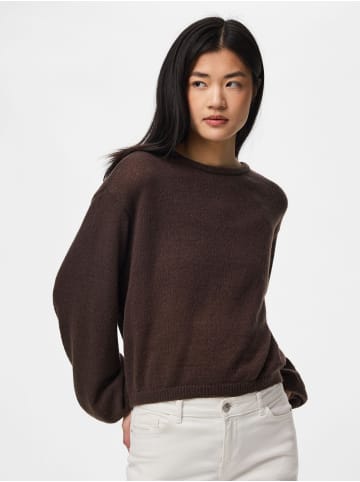 Pieces Strickpullover in Hot Fudge1