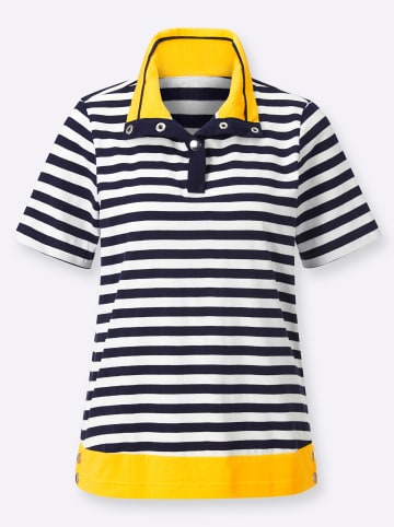 WITT WEIDEN Shirt in marine-sonnengelb