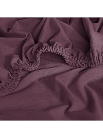 Erwin Müller Single-Jersey Kinder-Spannbettlaken im 2er-Pack Murnau in aubergine