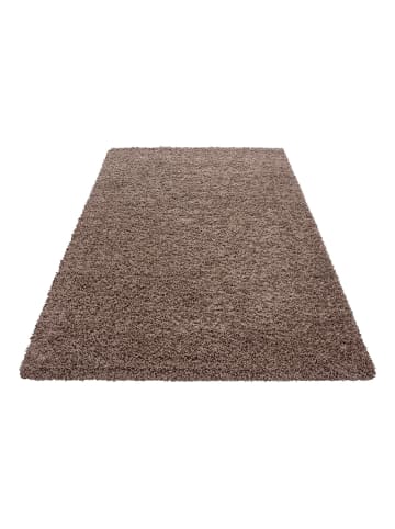 Teppich Boss Hochflor Teppich Lux Mokka