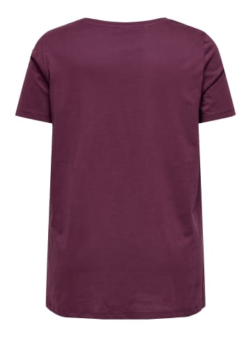 ONLY Carmakoma T-shirt in Mauve Wine