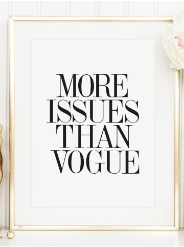 Tales by Jen Poster / Kunstdruck "More issues than vogue" I Ohne Rahmen