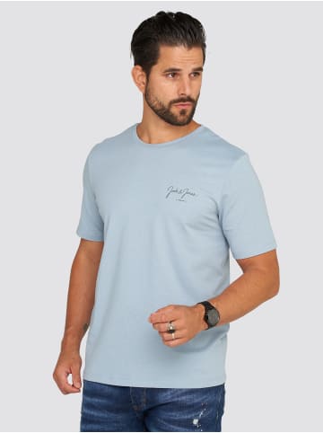 Jack & Jones T-Shirt - JJSANCHEZ TEE SS CREW NECK in Ashley Blue