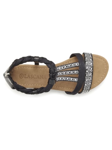 LASCANA Sandale in schwarz