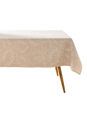 Douceur d’Intérieur Rechteckige Tischdecke LORENZA in Beige, (B) 140 x (H) 0,2 x (L) 240 cm