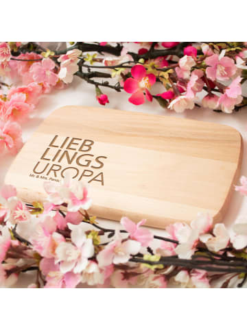 Mr. & Mrs. Panda Frühstücksbrett Uropa mit Spruch in Transparent